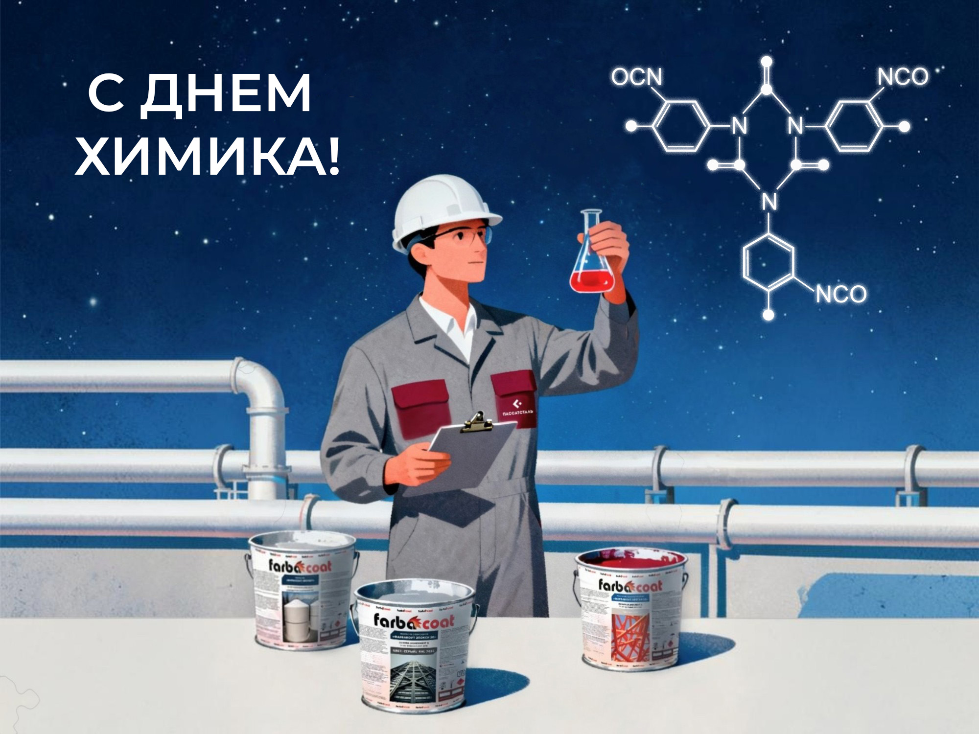 ПАССАТСТАЛЬ поздравляет с Днем химика!